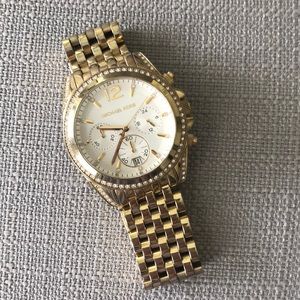 Michael Kors gold watch & dustbag